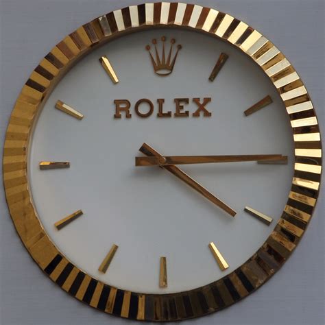 replica rolex wall clock|genuine rolex wall clock.